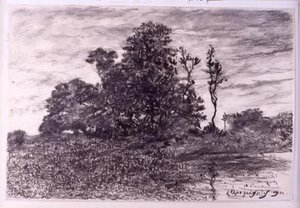 The Pond At Les Luneaux, Allier — Henri-joseph Harpignies