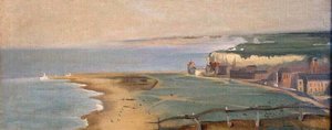 Dieppe Beach View From The Cliff West — Eva Gonzalès