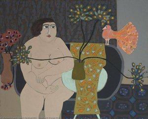 Nude And Orange Bird — Louis De Niverville