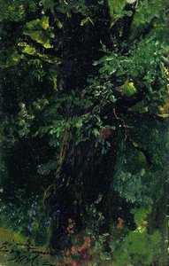 Oak Trunk In Early Summer — Isaak Ilyich Levitan