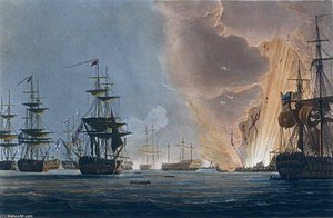 Battle Of The Nile — Thomas Whitcombe, Historical Painting