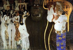 Beethoven Frieze(detail)05 — Gustav Klimt