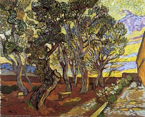 The Garden Of The Asylum In Saint-remy — Vincent Willem Van Gogh, Post-impressionism
