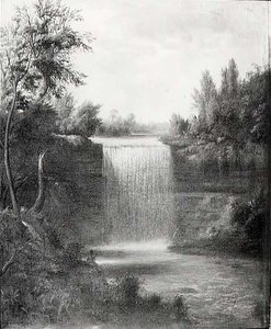 Mensehoha Falls, (painting) — Robert Seldon Duncanson