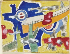 Study For The Decoration Of The Aviation Center Of Briey — Fernand Léger
