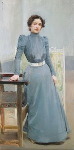 Clotilde In A Grey Dress — Joaquín Sorolla Y Bastida
