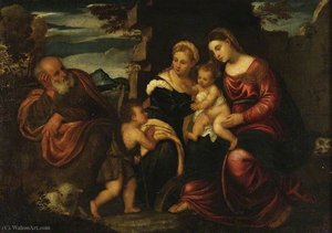 Holy Family with the Infant Saint John Baptist and Saint Catherine