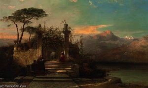 The convent garden at palla, lake orta, piedmont
