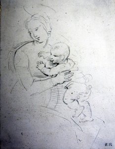 A Mother And Her Child - Study For The Ancients — Sir William Blake Richmond, Romanticism