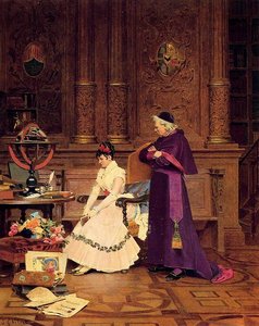 The Reprimand — Jehan Georges Vibert