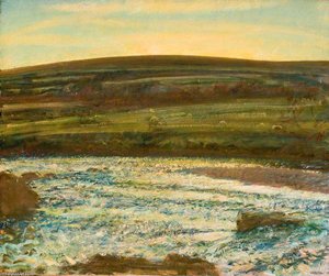 Brightworthy Ford, Withypool, Exmoor - (17) — Sir Alfred James Munnings