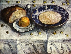 Still Life With A Plate Of Milk — Paula Modersohn-becker