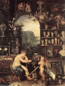 The Sense Of Sight (detail) — Jan Brueghel The Elder