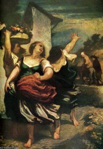 Le Meunier, Son Fils Et L'âne, Huile Sur Toile The Miller, His Son And The Ass, Oil On Fabric — Honoré Daumier