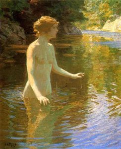 Enchanted Pool — John Henry Twachtman, Impressionism