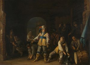 Soldiers In A Guardroom, Anthonie Palamedesz, 1647 — Palamedesz Anthonie (stevaerts)