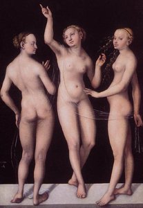 The Three Graces — Lucas Cranach The Elder, Northern Renaissance
