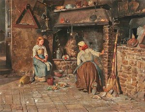 Interior Of An Italian Cottage — Rubens Santoro