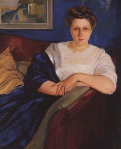 Portrait Of The Composer's Daughter, Ef Napravnik — Zinaida Serebriakova