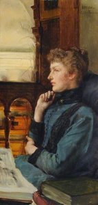 Reverie Far Away Thoughts — Lourens Alma Tadema, Academic Painting