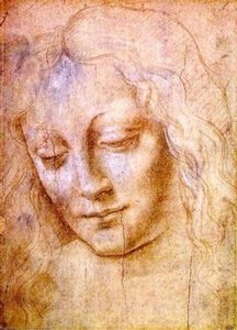 Head Of A Young Woman — Leonardo Da Vinci, Renaissance