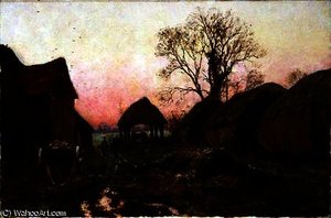 A Frosty Sunset — Edward Wilkins Waite