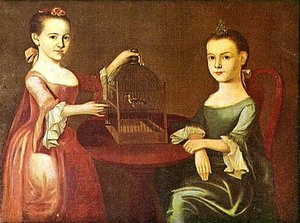 Two Sisters Of Christopher Gore, (painting) — John Singleton Copley
