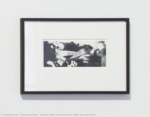 Untitled (who Does The Crime? Who Does The Time?) — Barbara Kruger