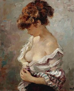 Young Woman in Pink, (1956)