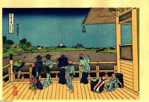 Gohyaku-rakanji Sazaido — Katsushika Hokusai, Ukiyo-e