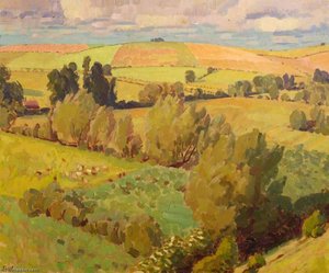 Withy Beds, Herefordshire, Summer — Henry Lamb
