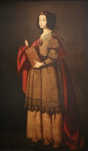 St. Engracia — Francisco De Zurbarán, Baroque