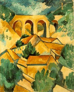 Untitled (3592) — Georges Braque, Cubist Landscape