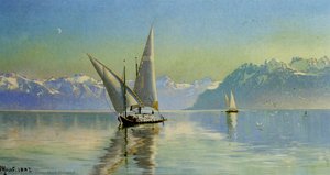 Udsigt Ved Geneve Soen, Schweiz — Педер Морк Монстед