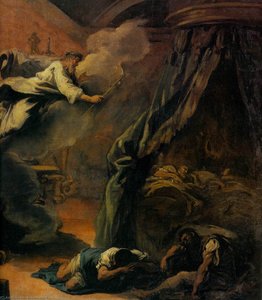 Dream Of Aesculapius (detail) — Sebastiano Ricci, Baroque Illusionism