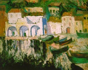 View Of Portdogun (port Aluger), 1920 — Salvador Dalí, Impressionist Landscape