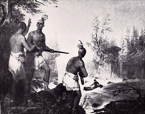 Escape Of General Israel Putnam From The Indians, (painting) — Asher Brown Durand