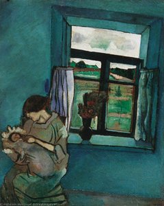 Bella And Ida By The Window — Marc Chagall