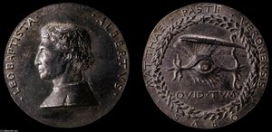 Medal Of Leon Battista Alberti — Matteo Di Andrea Pasti
