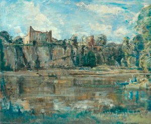 River Scene With Castle — David Muirhead