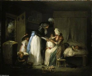 Visit To The Child At Nurse — George Morland