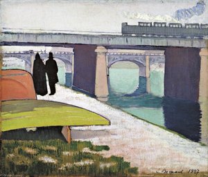 Iron Bridges At Asnières — Émile Bernard