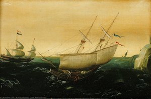 A Dutch Ship Close-hauled - (1610) — Aert Anthonisz (aert Anthonissen)