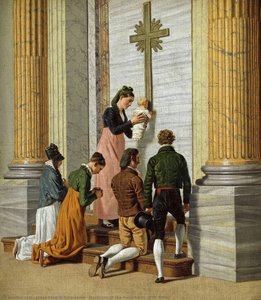 Devotions At The Porta Santa Of St. Peter — Johan Fredrik Eckersberg