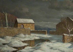 Farmyard, Winter — Charles John Holmes