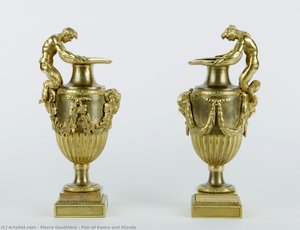 Pair Of Ewers And Stands — Pierre Gouthière