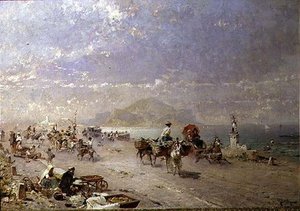Coastal Road On The Gulf Of Palermo — Franz Richard Unterberger