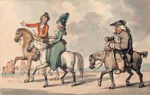 Gentlefolk Out Riding — Thomas Rowlandson