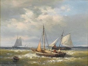 A Stiff Breeze — Abraham Hulk Senior, Impressionism