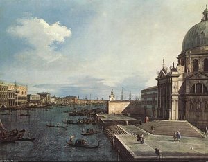 The Grand Canal At The Salute Church — Canaletto